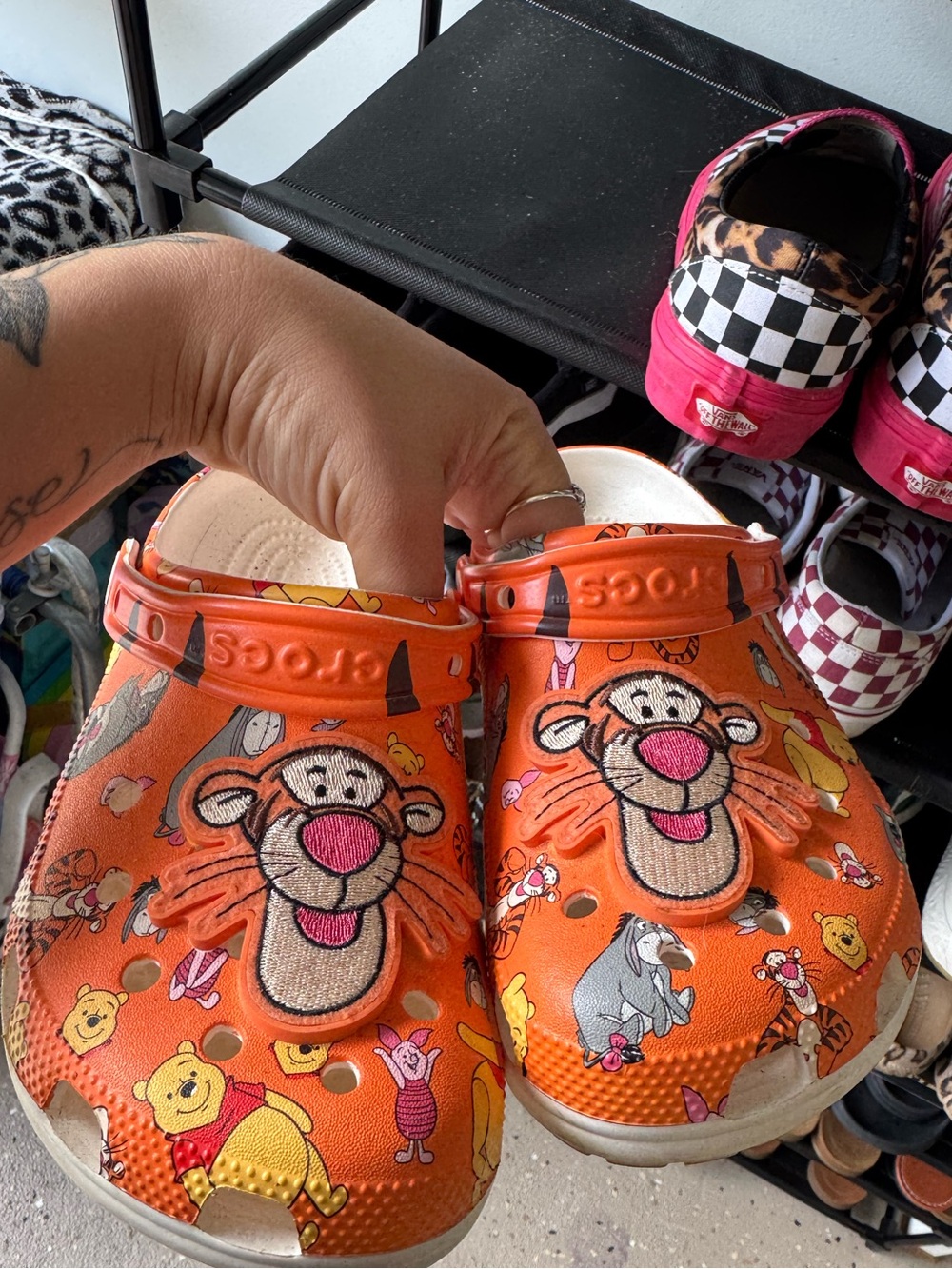 CROCS Orange Tigger & Winnie the Pooh